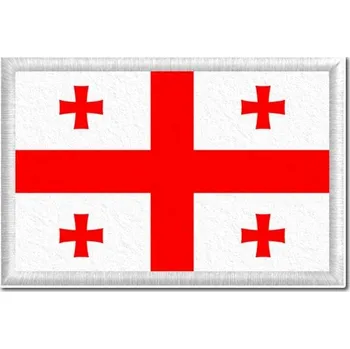 Vlajka Pelisport Gruzijská vlajka tištěná nášivka 6 x 4 cm