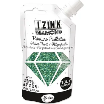 Speciální výtvarná barva Aladine Diamantová barva Aladine Izink Diamond, 80 ml - blue azure. azurová modrá