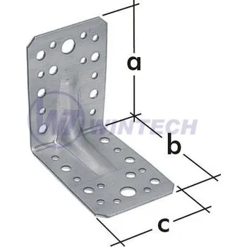 Tesařské kování Úhelník s prol. KPL 21, 105x105x90x2,0, 1 ks TKAE105105B