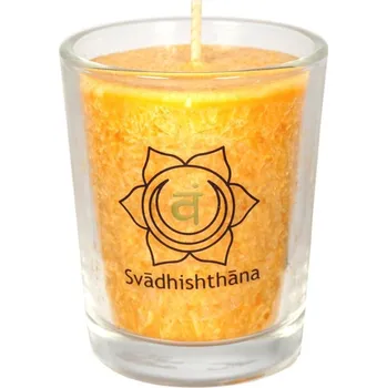 Svíčka Cereus Čakrová svíce Tvořivost | oranžová malá