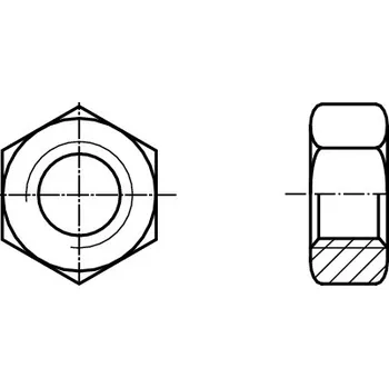 Matice PROFISTYL DIN 934 matice šestihranná přesná 12.9 černá Varianta: DIN 934 matice šestihranná přesná pev. 12.9 bez PÚ M6