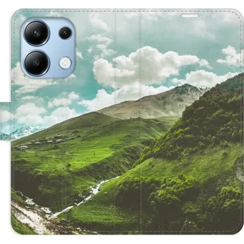 Pouzdro na mobilní telefon Flipové pouzdro iSaprio - Mountain Valley - Xiaomi Redmi Note 13