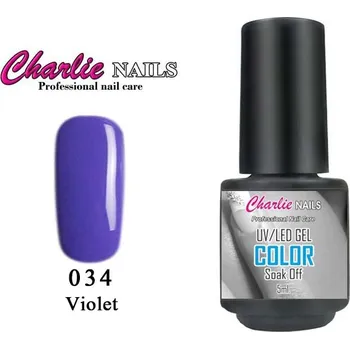 Charlie UV/LED Gel lak 5ml. č.34 fialový