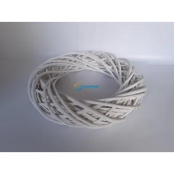Fauna Hradil Věnec proutěný bílý 50cm