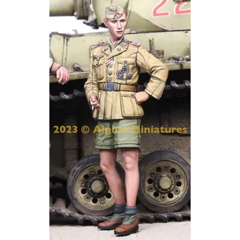 Plastikový model Alpine Miniatures 1/35 German DAK Panzer Officer