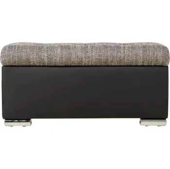 Taburet Taburet s úložným prostorem, černá/šedá (tiguan109/berlin01)