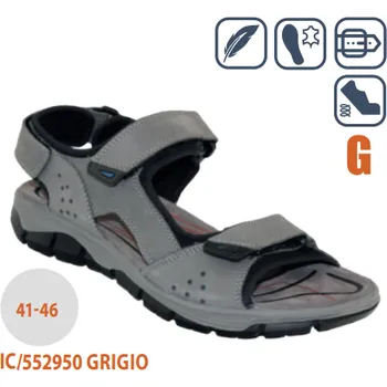 Pánská zdravotní obuv Santé IC/552950 Barva: Šedá, Velikost: 42, Stélka: Kožená