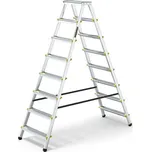Schůdky oboustranné Drabest, 150kg, 2x8 stupňů DR-DD8-150kg