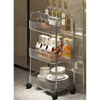 Konferenční stolek CASARREDO CAPILARIS 38x65x27 cm nerezová ocel transparentní