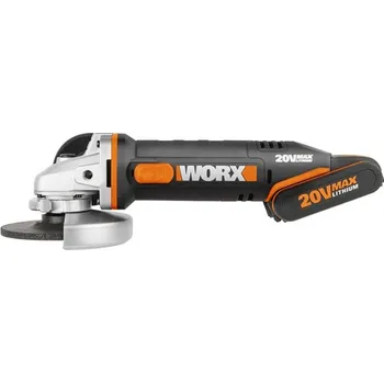úhlová bruska WORX Orange WX803 1x 2 Ah + 1x 4 Ah + nabíječka + kufr