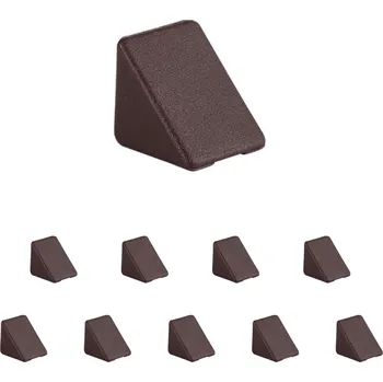 Nábytkové kování Walteco Spojovací úhelník 35x35x25mm, plast, hnědý Množství: 10 ks