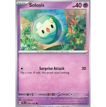 Volný čas Pokémon TEF 070/162 Solosis - Temporal Forces Stav: Near Mint, Verze: NORMAL