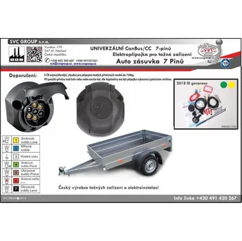 Tažné zařízení Univerzální elektroinstalace SVC 7 pólů