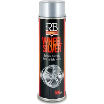 Autolak Rustbreaker Barva, stříbrný sprej na hliníková kola WHEEL SILVER, 500 ml