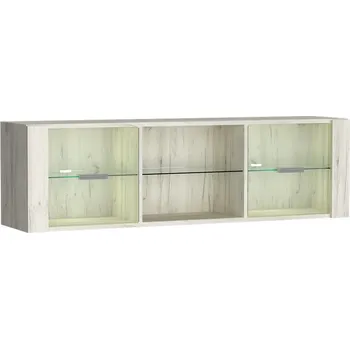 police Závěsná vitrína SWED S21, jasan bílý + vyzvednutí ZDARMA