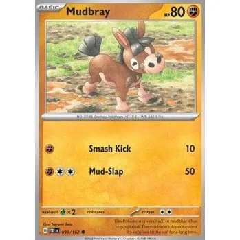 Sběratelská karetní hra Pokémon TEF 091/162 Mudbray - Temporal Forces Stav: Near Mint, Verze: NORMAL