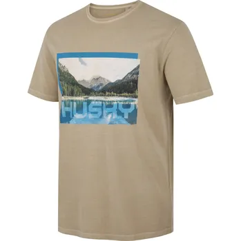 Pánské tričko Husky Pánské bavlněné triko Tee Lake M M, beige