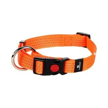 Flamingo reflexní obojek pro psa 25mm/ 45 - 65 cm nylon oranžový