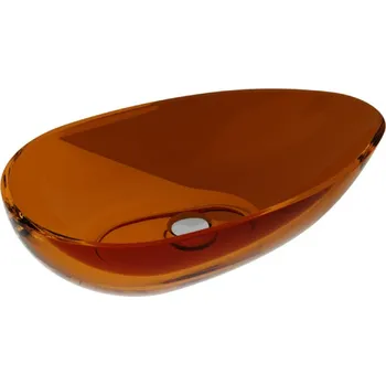 Umyvadlo Besco Neya pryskyřicové umyvadlo na desku, Earth Rust