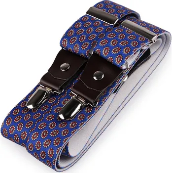 Kšandy Šle s dvojitým zapínáním šíře 3,5 cm délka 120 cm, barva 3 modrá