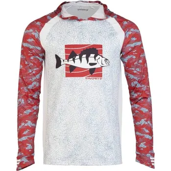 Rybářské oblečení Tričko Favorite Hooded Perch Velikost XL