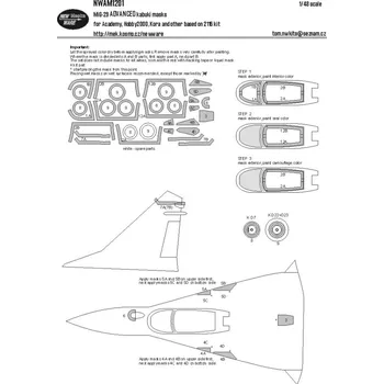 Plastikový model 1/48 Mask MiG-29 ADVANCED (ACAD/HOBBY 2000)