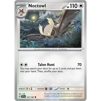 Karetní hra Noctowl 127/162 - Temporal Forces Typ karty: Reverse Holo