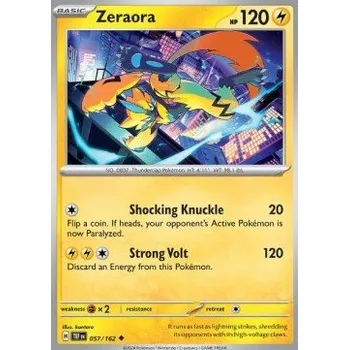Volný čas Pokémon TEF 057/162 Zeraora - Temporal Forces Stav: Near Mint, Verze: NORMAL