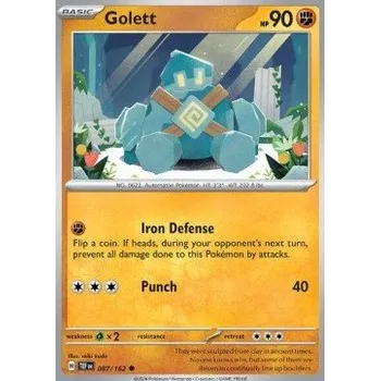 Sběratelská karetní hra Pokémon TEF 087/162 Golett - Temporal Forces Stav: Near Mint, Verze: REVERSE HOLO