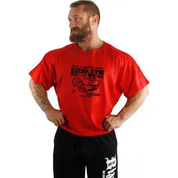 Pánské tričko Bizon Gym Rag Top 500 - červená XL Červená