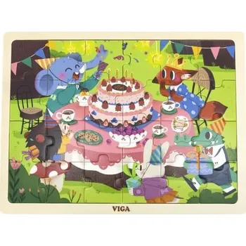 Puzzle Dřevěné puzzle 24 dílků-narozeniny