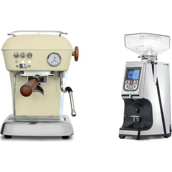 Kávovar Ascaso Dream PID, Sweet Cream + Eureka Atom 60, chrome