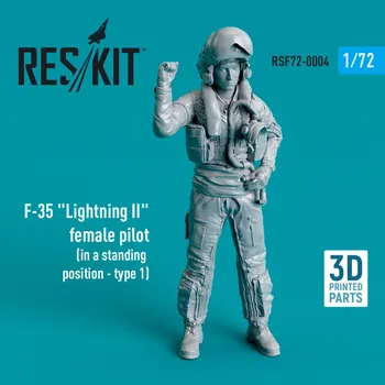 Plastikový model 1/72 F-35A Lightning II female pilot standing 1