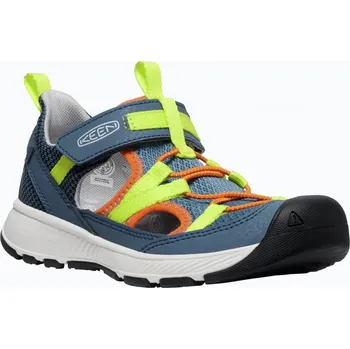 Dětská treková obuv KEEN Keen MOTOZOA SANDAL CHILDREN vintage indigo/scarlet ibis MOTOZOLA SANDALVINTAGE INDIGO Velikost 35
