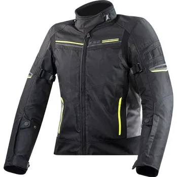 Moto bunda LS2 SHADOW LADY JACKET BLACK TITAN H-V YELLOW - XL