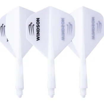 Příslušenství pro šipky Letky s násadkami Astix Windson bílé S 21 mm (krátké ve stylu Condor)