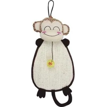 Škrábadlo opice k zavěšení s hračkou
