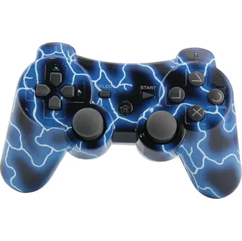 Gamepad PS3 bezdrátový ovladač - Modré Blesky v2, nový