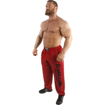 Bizon Gym Tepláky 127 - červená XXL Červená