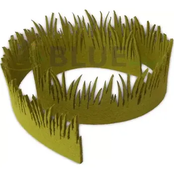 umělá květina Dekorační pruh trávy z plsti 2x50cm