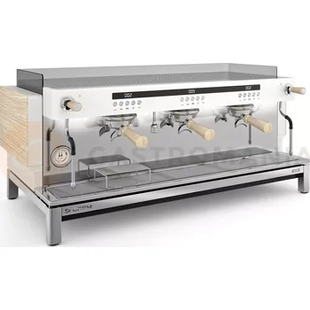 Vybavení pro přežití Kávovar 3-pákový, bílý, 17,5 l, 4,35 kW, 990x575x465 mm | CREM, Premium Version EX3 3GR W Premium