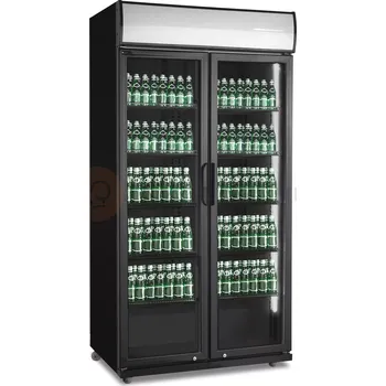Chladící prosklená skříň, 590 l, černá, 870x605x1981 mm | RESTO QUALITY, RQ880H-BLACK