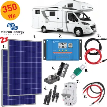 Systém 350Wp s panely 2x 175Wp a regulátorem od VICTRON ENERGY!