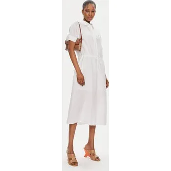 Dámské šaty Tommy Hilfiger Košilové šaty WW0WW41911 Bílá Relaxed Fit 32