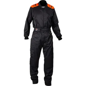 Moto oblečení Marina Kombinéza pro mechaniky Černá / Oranžová M