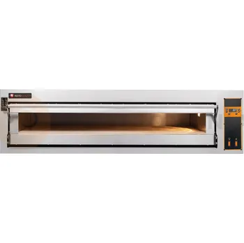 Pec na pizzu Pizza pec elektrická, elektrické ovládání, šamotová modulová pec, široký, 6x 40 cm, 4x 600x400 mm, 1540x985x410 mm | RESTO QUALITY, BAKE D6/L