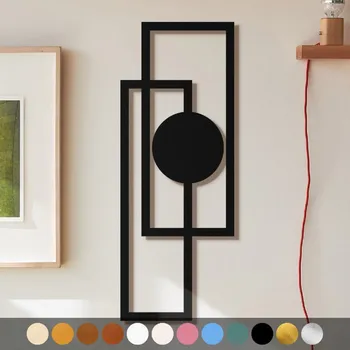 Obraz WoodenPuzzle.cz Dřevěný obraz - Obdélníky Barva: Zlatá, Velikost: L