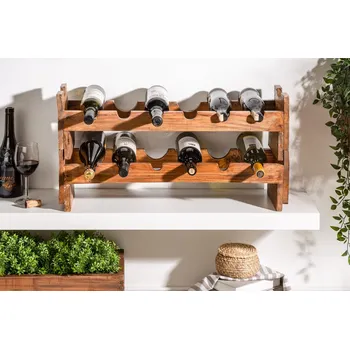 Stojan na víno Stojan na víno Hemingway 70cm sada dvou Mahagon