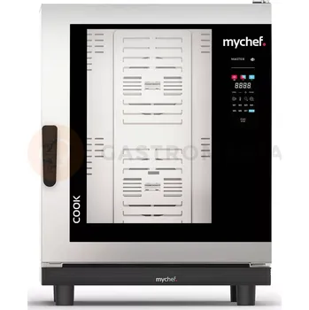 Plynový konvektomat, automatický systém mytí, 10x GN1/1, 20 kW, 230 V | MYCHEF, Cook Master 101G