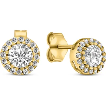 Náušnice Brilio Okouzlující zlaté náušnice se třpytivými zirkony EA523YAU + 2 měsíce na vrácení zboží